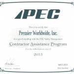 PEC Cap Cert 2013